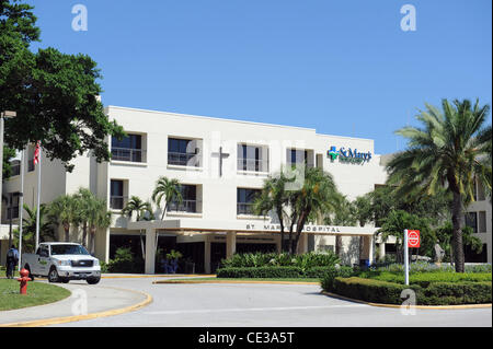 St. Mary's Medical Center wo schwangere Sängerin Celine Dion in Florida in dem Bemühen, der Star-Zwillinge vor einer Frühgeburt retten hospitalisiert worden. West Palm Beach, Florida - 17.10.10 Stockfoto