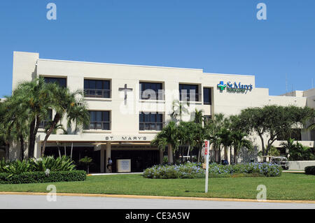 St. Mary's Medical Center wo schwangere Sängerin Celine Dion in Florida in dem Bemühen, der Star-Zwillinge vor einer Frühgeburt retten hospitalisiert worden. West Palm Beach, Florida - 17.10.10 Stockfoto