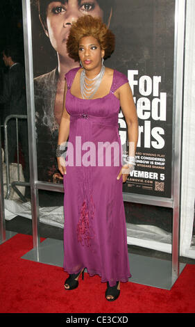 Macy Gray NYC Film-premiere von "für farbige Girls' im Ziegfeld Theatre - Ankunft New York City, USA - 25.10.10 Stockfoto