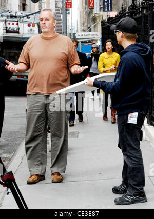 Richard Hatch "Überlebender" Serie Gewinner des ersten Dreharbeiten zu einem Projekt in Midtown New York City, USA - 29.10.10 Stockfoto