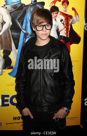 Justin Bieber Los Angeles-premiere von "Megamind" auf Manns Chinese Theater Los Angeles, Kalifornien - 30.10.10 Stockfoto