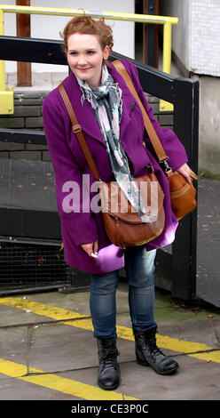 Jennie McAlpine prominente außerhalb der ITV Studios London, England - 17.11.10 Stockfoto