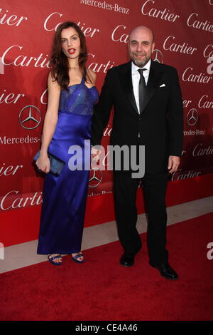 Micaela Ramazzotti, Paolo Virzi 2011 Palm Springs International Film Festival Awards Gala präsentiert von Cartier statt an der Palm Springs Convention Center Palm Springs, California - 08.01.11 Stockfoto