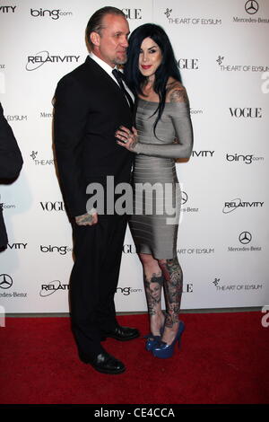 Jesse James und Kat Von D-Art Of Elysium der 4. jährlichen "Heaven" Charity-Gala in Los Angeles, Kalifornien California Science Center Exposition Park-Anreise - 15.01.11 Stockfoto