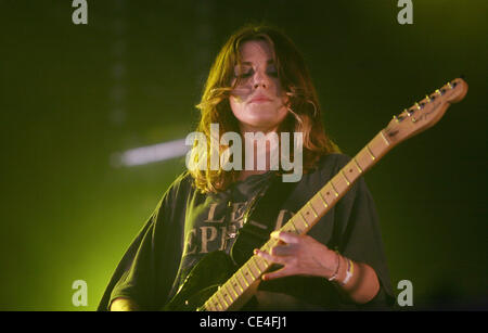 Blood Red Shoes 2010 Lowlands Festival - Tag zwei Biddinghuizen, Niederlande - 21.08.10 Stockfoto