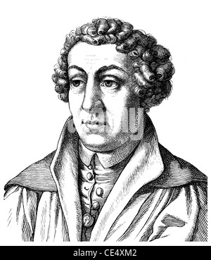 Johannes Reuchlin oder Johann Reichlin, 1455-1522, ein deutscher Philosoph, Humanist und hebraist Stockfoto