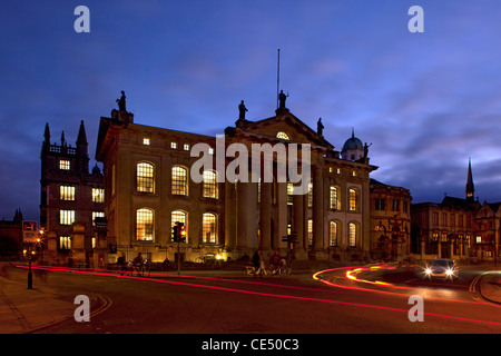 Clarendon Gebäude bei Nacht, Broad Street, Oxford, Oxforshire, england Stockfoto