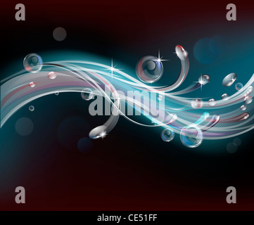 Hintergrund-Design mit abstrakten Wasser wie Grafik fließt über Stockfoto