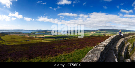 Lough Swilly und Zoll-Insel von Grianan von Aileagh, Donegal, Irland Stockfoto