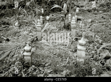 Reisen Fotografie - Kampong Glam Friedhof in Kampong Glam arabischen Viertel in Singapur in Südostasien im Fernen Osten. Stille Gelassenheit Stockfoto