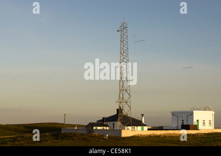 Nebel-Signalstation bei Flamborough Head Stockfoto