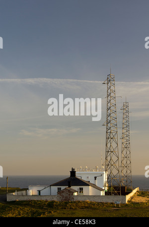 Nebel-Signalstation bei Flamborough Head Stockfoto
