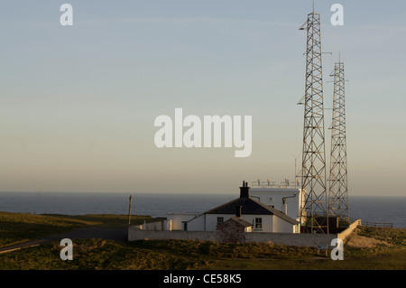 Nebel-Signalstation bei Flamborough Head Stockfoto
