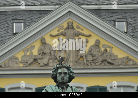 Ludwig van Beethoven-Statue in Bonn Stockfoto