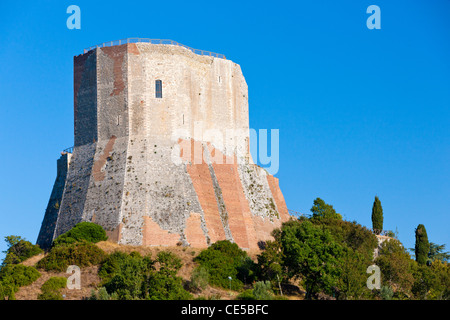 Die Rocca d ' Orcia (Rocca di Tentennano) Castiglione d ' Orcia, Val d ' Orcia, Provinz Siena, Toskana, Italien, Europa, Stockfoto