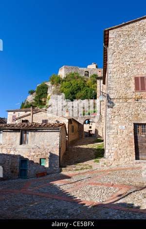 Das Zentrum der Stadt Castiglione d ' Orcia, Val d ' Orcia, Provinz Siena, Toskana, Italien, Europa Stockfoto