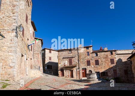 Das Zentrum der Stadt Castiglione d ' Orcia, Val d ' Orcia, Provinz Siena, Toskana, Italien, Europa Stockfoto