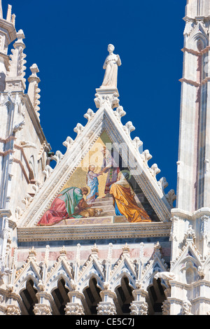 Der Dom von Siena (Duomo di Siena), aus dem 12. bis 14. Jh., Siena, Toskana, Italien, Europa Stockfoto