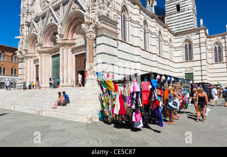 Der Dom von Siena (Duomo di Siena), aus dem 12. bis 14. Jh., Siena, Toskana, Italien, Europa Stockfoto