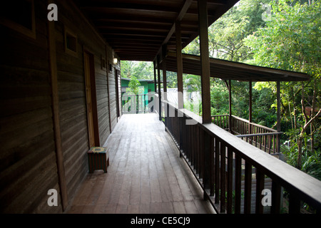 Nordost Ecke des Mt. Plasir Estate Hotels in Grande Riviere, einer abgelegenen Fischerdorf auf Trinidad. Stockfoto