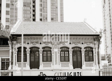 Peranakan Babas nonya Architektur Gehäuse in geylang in Singapur im Fernen Osten Südostasien. Haus der chinesischen Kultur Gentrifizierung kunst Reisen Stockfoto