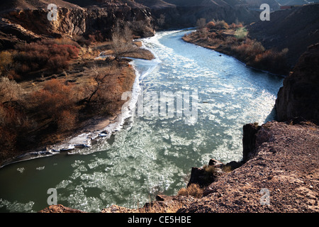 Tscharyn Fluss und Canyon in Kasachstan Stockfoto