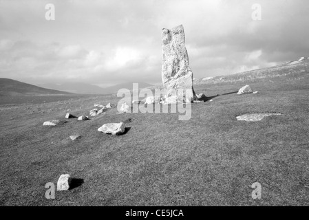 Clach Mhic Leoid (MacLeod Stein), Nisabost, Isle of Harris, Schottland Stockfoto