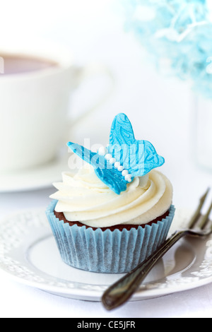 Schmetterling cupcake Stockfoto