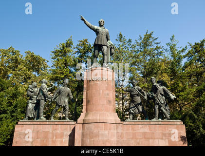 Denkmal, Lajos Kossuth, Gouverneur-Präsident von Ungarn (19. Jh.), Budapest, Ungarn. Stockfoto