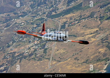 Die Lockheed T-33 Shooting Star Jet-Schulflugzeug Stockfoto