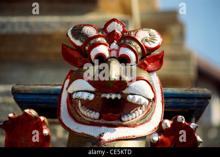 Yali leogryph; Chamundi Tempel; Sri Chamundeshwari Ammanavara Tempel; Chamundi Hügel; Mysore; Karnataka; Indien; Asien Stockfoto