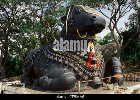 Nandi oder Bull Statue; Mysore; Karnataka; Indien Stockfoto