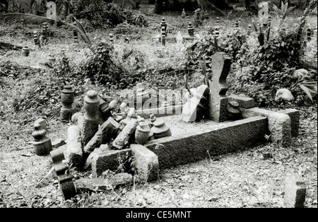 Reisen Fotografie - Kampong Glam Friedhof in Kampong Glam arabischen Viertel in Singapur in Südostasien im Fernen Osten. Stille Gelassenheit Stockfoto