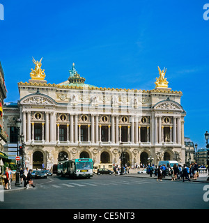 Opernhaus „Palais Garnier“, Gebäude der Französischen Nationalen Musikakademie, Place de l'Opéra, Paris, Frankreich, Europa Stockfoto