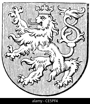 Wappen des Königreichs Böhmen, (K.u.k.-Monarchie). Stockfoto