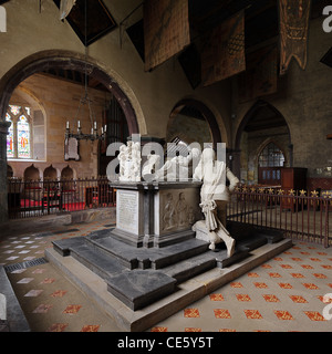 Denkmal für Thomas Sackville von Cajus Cibber, St. Michael & alle Engel, Withyham, East Sussex Stockfoto