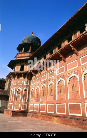 Jahangir Mahal Palast in Red Fort Agra Uttar Pradesh, Indien Stockfoto