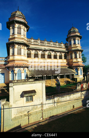 Palatial Haus; Nattukottai Chettiars; Nagarathar; Nattukkottai Haus; Chettinadu; Chettinad; Sivaganga Bezirk; Tamil Nadu; Indien; Asien Stockfoto