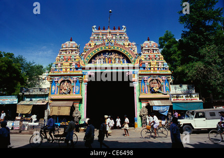 Sri Meenakshi Amman Tempel; historischer Hindu Tempel; Madurai; Tamil Nadu; Indien; Asien Stockfoto