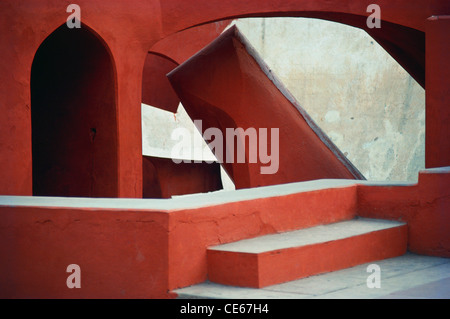 Jantar Mantar ; architektonische astronomische Instrumente ; Delhi ; Indien ; Asien Stockfoto
