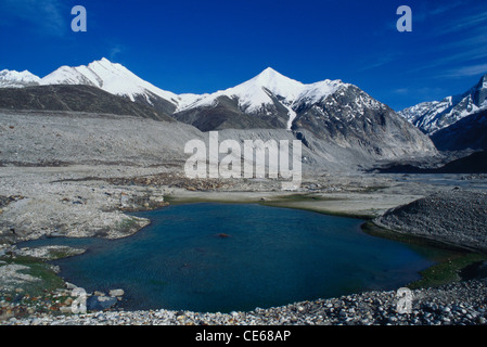 Chandrataal; Chandratal See; Chandra Taal See; Chandra Tal See; Chandra Tal; Lahul und Spiti Bezirk; Himachal Pradesh; Indien; Asien Stockfoto