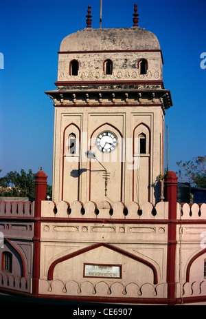 Uhrturm; Gebäude der städtischen Gesellschaft; Surat; Gujarat; Indien; Asien Stockfoto