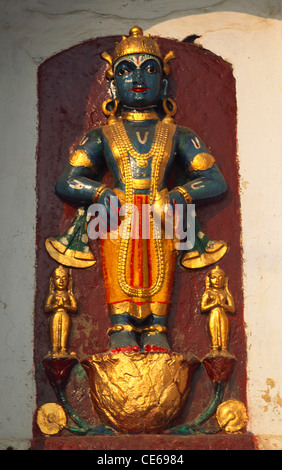 Lord Vitthal Vishnu Avatar; Ahilyabai Ghat; Varanasi; Uttar Pradesh; Indien Stockfoto
