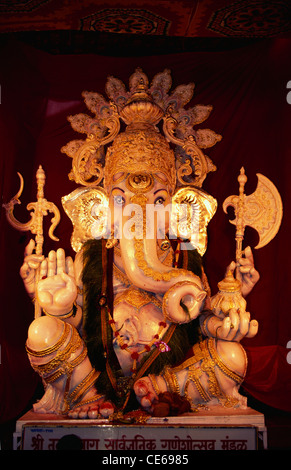 Herr Ganesh Idol; Ganpati fesival; Pune; Maharashtra; Indien; asien Stockfoto