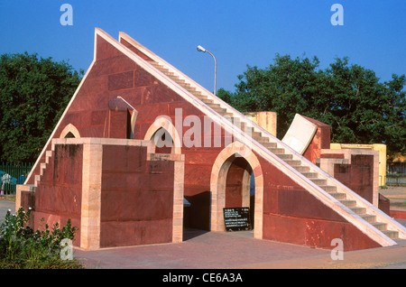 Jantar Mantar; architektonisches astronomisches Instrument; Jaipur; Rajasthan; Indien; Asien Stockfoto