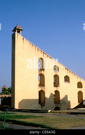 Jantar Mantar; architektonisches astronomisches Instrument; Jaipur; Rajasthan; Indien; Asien Stockfoto