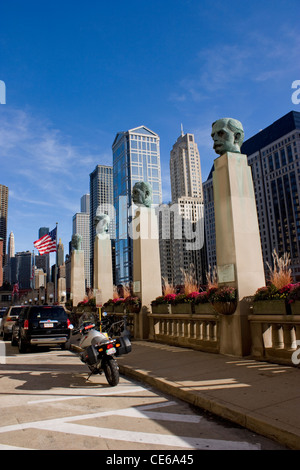 Merchandise Mart Hall Of Fame Büsten und Statuen Chicago Stockfoto