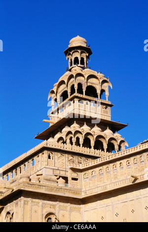 Tazia Turm Badal Palast Jaisalmer, Rajasthan Indien Stockfoto