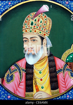 Großmogul Shah Jahan Miniaturmalerei auf Papier - 68674 - BDA Stockfoto