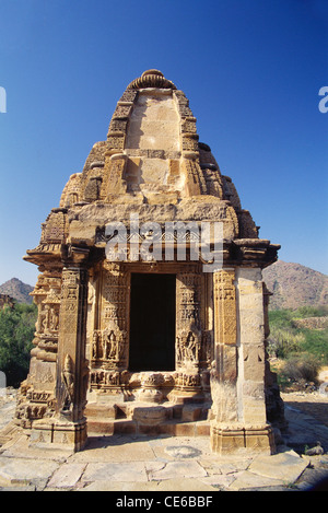 Kiradu Hindu ruiniert historische Tempel; Thar Wüste; Barmer; Jaisalmer; Rajasthan; Indien; Asien Stockfoto